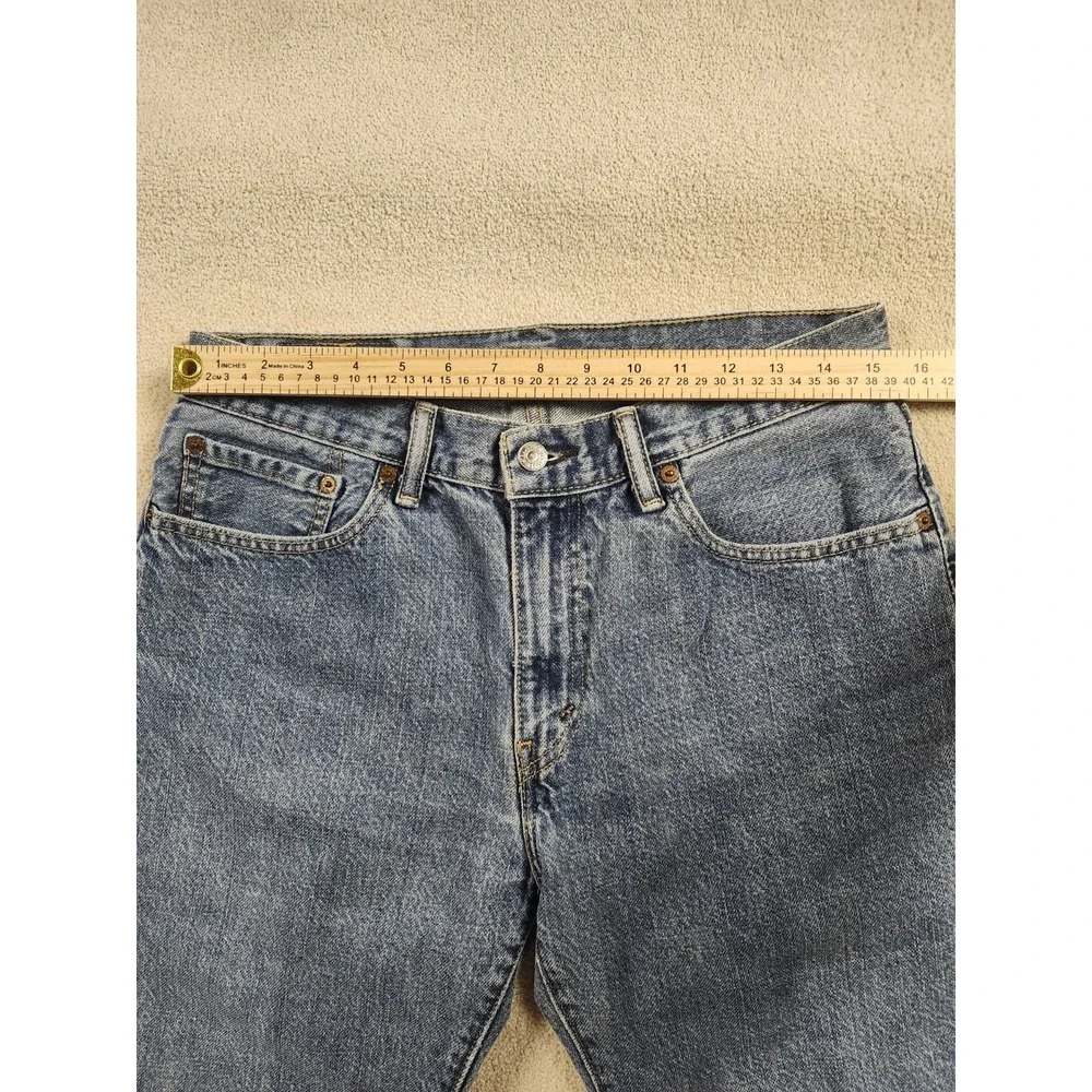 Levis 505 Short Mens Size 33 Blue Denim Medium Wash Regular Fit Vintage
